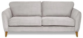 Jasnoszara sztruksowa sofa 206 cm Paris – Scandic