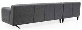 Ciemnoszara sofa narożna Artie Jivago, narożnik lewy
