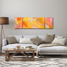 Obraz - Tło z jesiennych liści (170x50 cm)