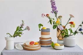 18-częściowy zestaw kremowych naczyń z kamionki Bonami Selection Malia