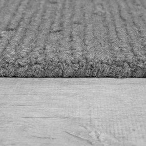 Szary wełniany dywan tkany ręcznie 160x230 cm Harris Boucle – Flair Rugs