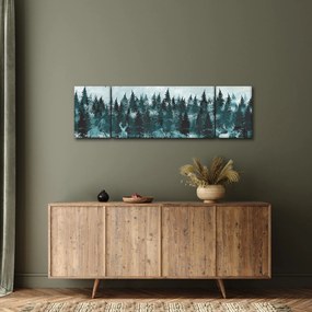 Obraz - Zwierzęta w lesie (170x50 cm)