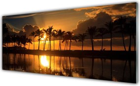 Szkło Ozdobne do Kuchni Słońce Przebijające Przez Liście