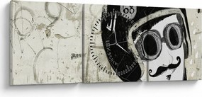Obraz - Zawodnik (z zegarem) (90x30 cm)