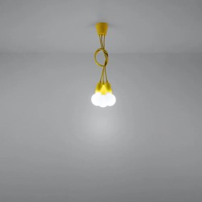 Żółta lampa wisząca ø 15 cm Rene – Nice Lamps