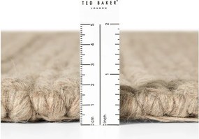 Beżowy wełniany dywan tkany ręcznie 80x150 cm Camden Parker – Ted Baker