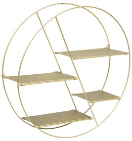 Okrągła półka wisząca LARA, Ø 50 cm z metalu