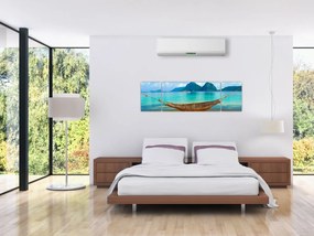 Obraz - Hamak na plaży (170x50 cm)