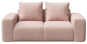 Różowa sofa z materiału bouclé 212 cm Monce – Rodier