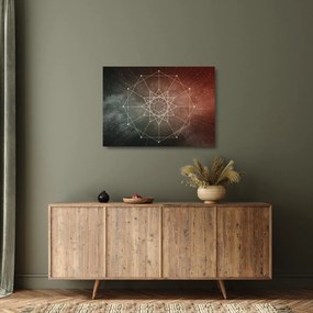 Obraz na szkle - Kosmiczny Dodekagram (70x50 cm)