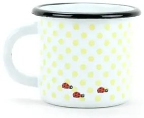 Belis Emaliowany kubek Sowa z biedronką, 7 cm,0,25 l