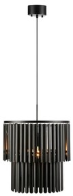 Lampa wisząca w kolorze matowej czerni z metalowym kloszem 42.5x42.5 cm Viento – Markslöjd