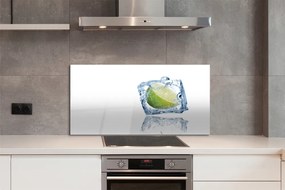 Szkło do Kuchni na Ścianę Kostka Lodu z Limonką