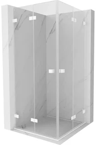 Mexen Lunar-F Duo kabina prysznicowa składana 85 x 85 cm, transparent, biała - 836-085L-085P-20-00
