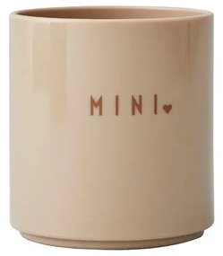 Beżowy kubek dla dzieci Design Letters Mini Love