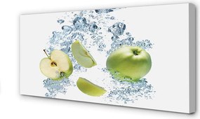 Obraz canvas na ścianę Plasterki Jabłka w Wodzie