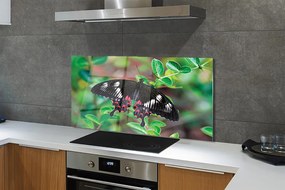 Panel Szklany Barwny Akcent na Liściach