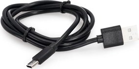 Czarna metalowa lampa stołowa LED ze ściemniaczem z plastikowym kloszem (wysokość 16 cm) Cardamom – Bizzotto