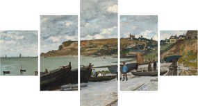 Obraz - Claude Monet, Sainte Adresse, reprodukcje (125x70 cm)