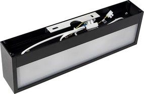 Designerska Kinkiet podłużny czarny 35 cm - Houx