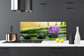 Panel Kuchenny Harmonijny Bambus I Kwiaty