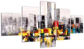 Obraz - Obraz przedstawiający duże miasto (125x70 cm)