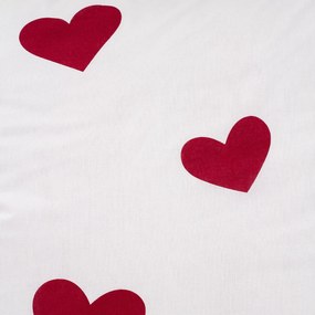 4Home Pościel bawełniana Red Hearts, 220 x 200 cm, 2 szt. 70 x 90 cm, 220 x 200 cm, 2 szt. 70 x 90 cm