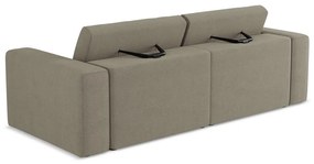 Jasnobrązowa sofa modułowa 224 cm Kalea – Makamii