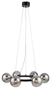 Markslöjd 108051 - Żyrandol na lince CIRCLE 6xG9/20W/230V czarny