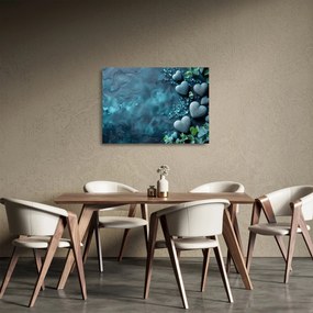 Obraz na szkle - Kamienie w kształcie serca (70x50 cm)