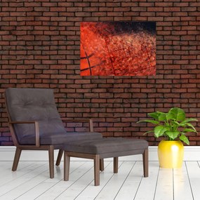 Obraz na szkle - Piłka do koszykówki (70x50 cm)