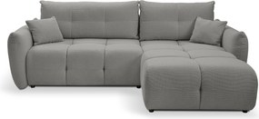 Masseno Narożnik MODA z funkcją spania i pojemnikiem na pościel Narozniki L, Rozkładana sofa - Grafitowy, NORDIC MOUSE