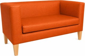 Sofa Monaco : Kolor nogi - Drewno, Kolor tkaniny - EKO-SKÓRA - 20D, Typ tkaniny - Eko-skóra , Wysokość nogi - 20 cm