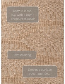 Chodnik odpowiedni na zewnątrz w beżowo-śmietankowym kolorze 80x250 cm Duet Liora – NORTHRUGS