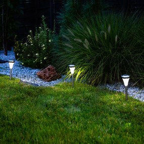 Lampa solarna wbijana 7cm stalowa PATIO