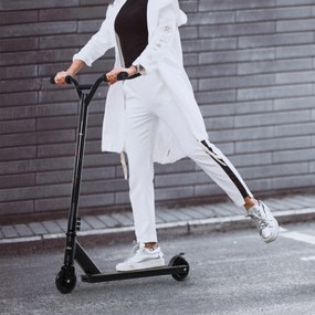 HOMCOM Hulajnoga wyczynowa Profesjonalna Freestyle 100mm koła PU Czarna dla dzieci i dorosłych Aluminium | Aosom PL