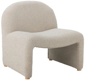 Kremowy fotel z materiału bouclé Neel – Bloomingville