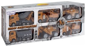 Woopie wielki zestaw auta budowlane 6w1