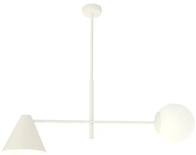 Biała nowoczesna lampa sufitowa - D139 B6-E02