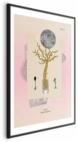 Plakat Niezwykła roślina 60x90 cm z ramą czarną z marginesem ARTGEIST B