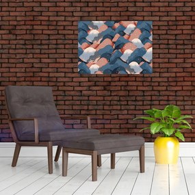 Obraz - Fale i wzgórza (70x50 cm)