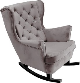 Fotel Relax z Tapicerowanym Siedzeniem i Podłokietnikami, Fotel TV 102x81x95cm Szary_29841