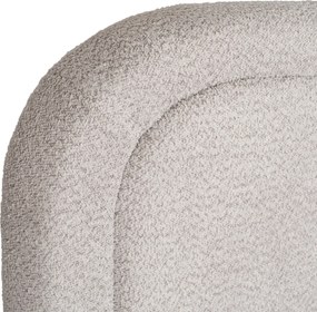 Łóżko Tapicerowane 160x200 cm HAGA ze Stelażem i Pojemnikiem Dwuosobowe Boucle Szare