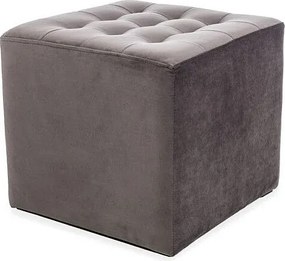 Pufa LORI VELVET szara