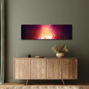 Obraz kwiatu lotosu (170x50 cm)