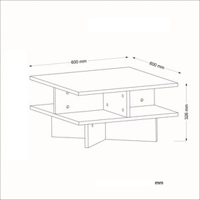 Stolik konferencyjny Hamton White and Walnut