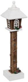Drewniana latarnia z oświetleniem LED, 60 cm