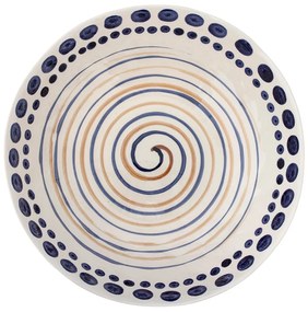 Ciemnoniebiesko-beżowa kamionkowa miska do serwowania ø 39 cm Shama – Bloomingville