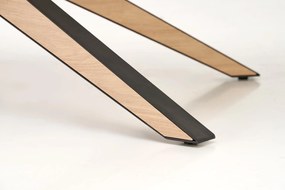 Stół do jadalni rozkładany MDF naturalny 160-220/90/76 cm JAMES