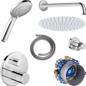Duravit Unterputz-Duschsystem mit Thermostat und Kopfbrause
